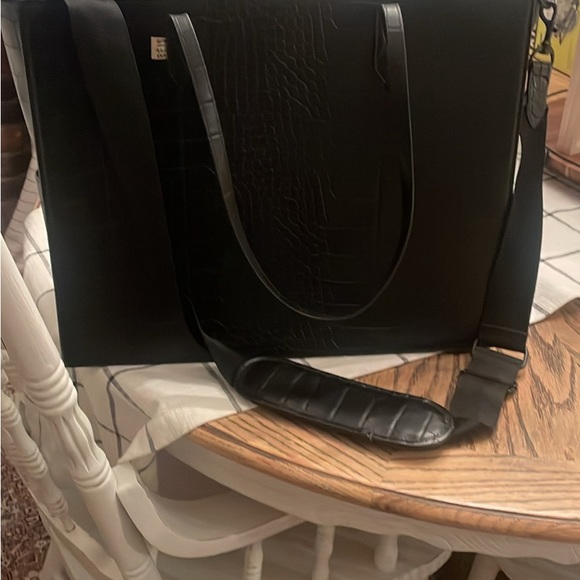 Beis “The Work Tote” in black croc - Picture 5 of 6